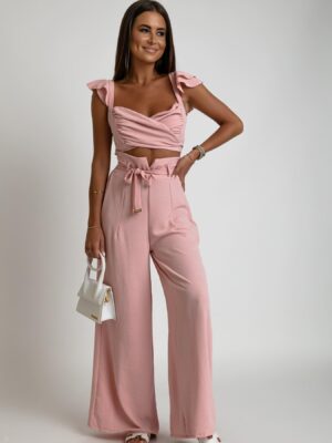 KOMPLET RÓŻOWY PUDER