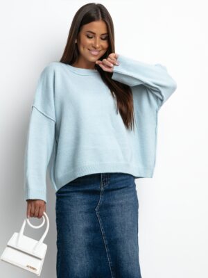 SWETER OVERSIZE LESSA NIEBIESKI