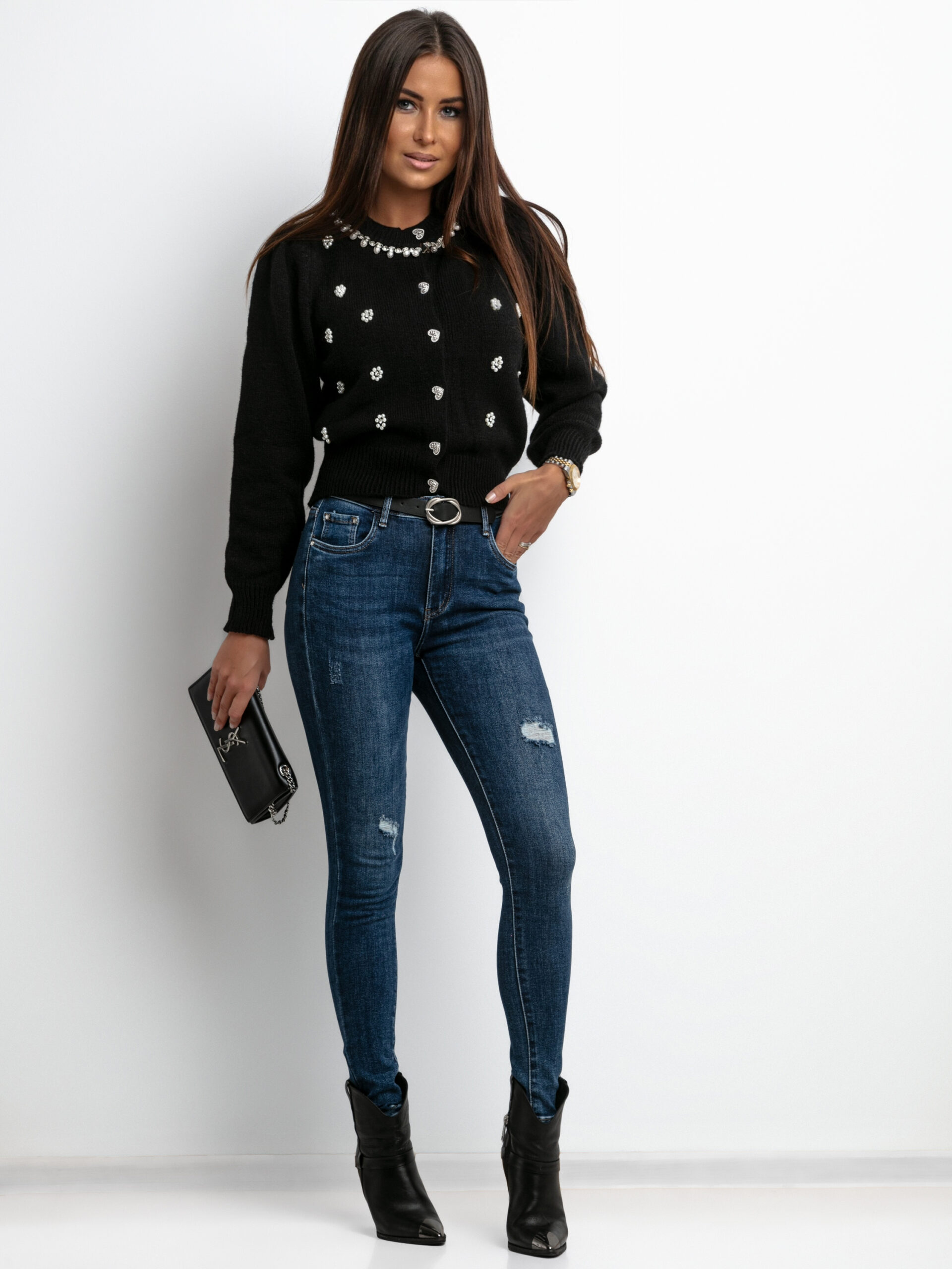 SWETER ELSA CZARNY - obrazek 2