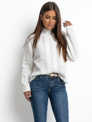SWETER LIVIA BIAŁY